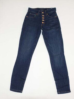 Lucky Brand Women's Mid Rise Ava Skinny Jeans Size 0 / 25 Ankle NWT Button Fly